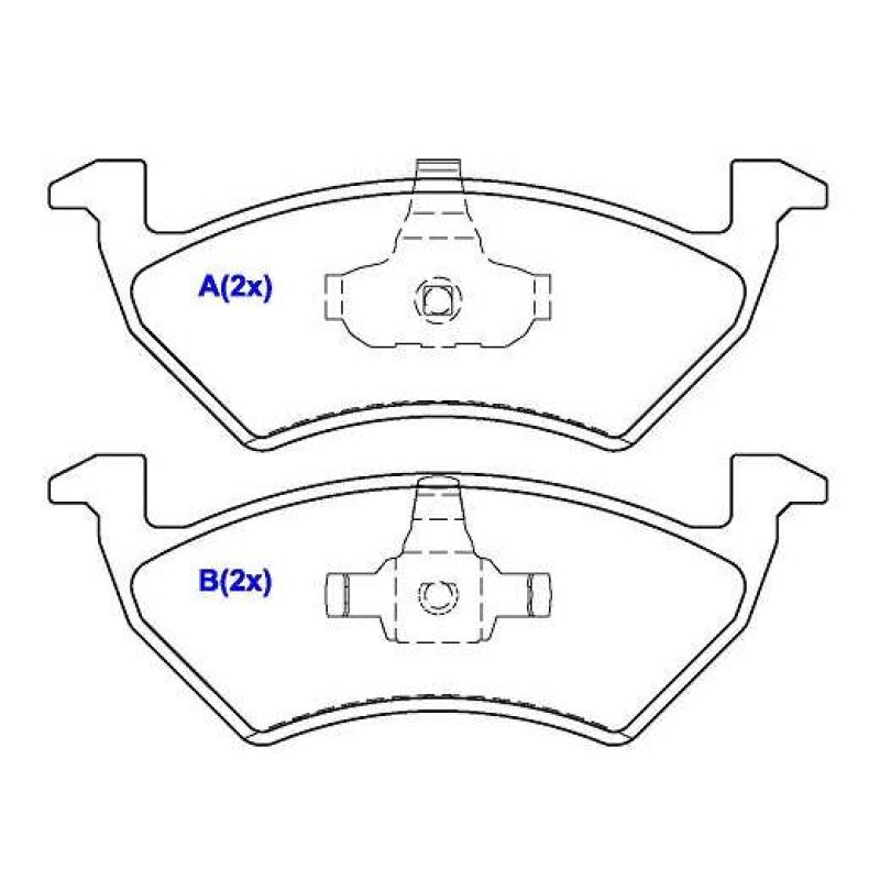 Pastilha Freio Convencional Dianteira - Sistema Teves