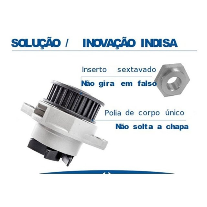 Bomba Dagua Vw Gol 1.0 8v At/ea11 1997/ Fox 8v 2003/ Crossfox Polo1.6 8v 2002/ Kombi 1.4 2006/ Voyage Saveiro 1.6 8v 08/
