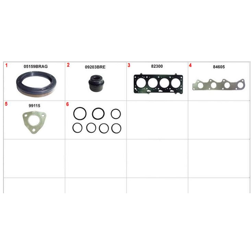 Jogo Junta Motor Superior Com Retentor Metalica