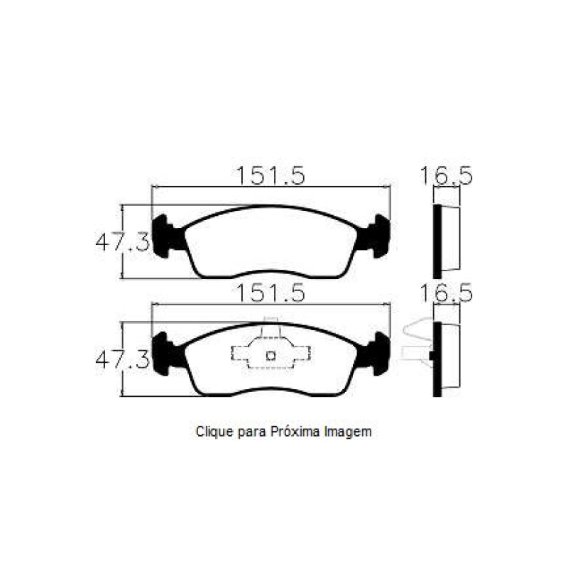 Pastilha Freio Convencional Dianteira Sistema Teves