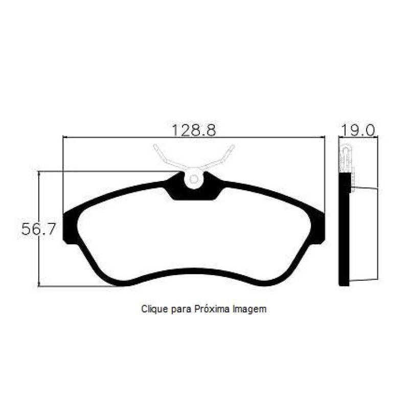 Pastilha Freio Convencional Dianteira Sistema Girling