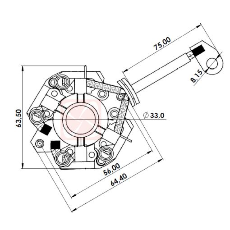Porta Escova Arranque