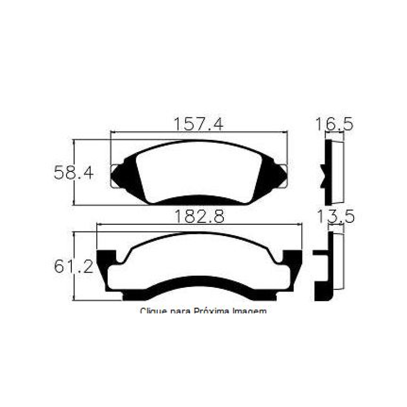 Pastilha Freio Convencional Dianteira Sistema Bendix