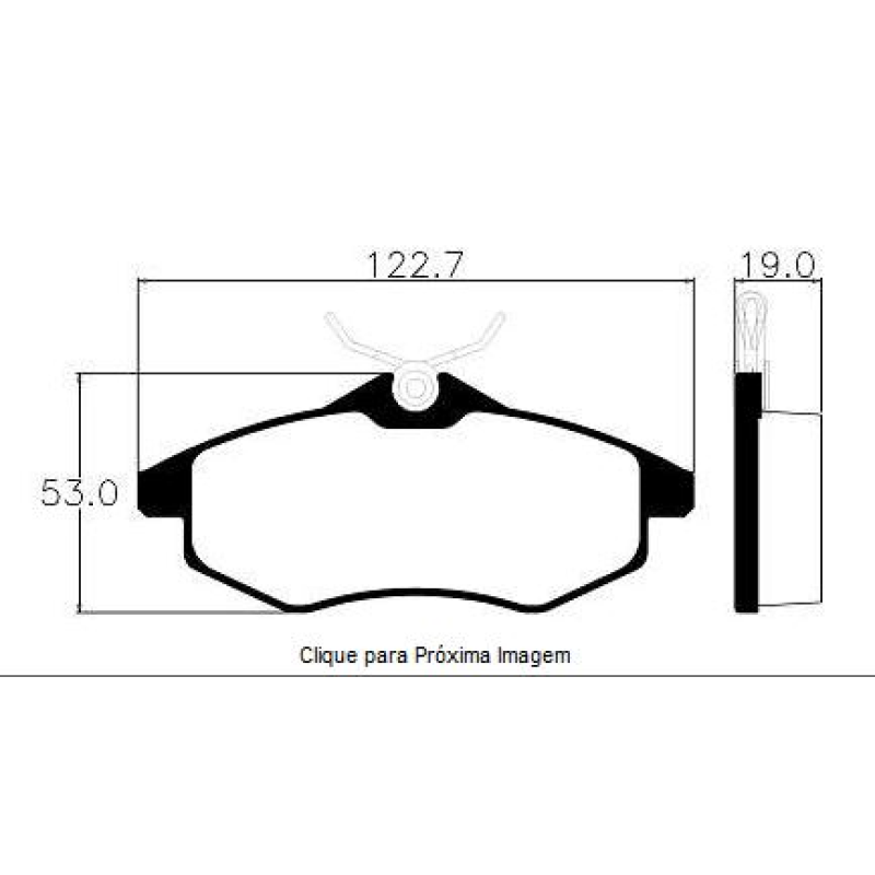 Pastilha Freio Convencional Dianteira  Sistema Bosch