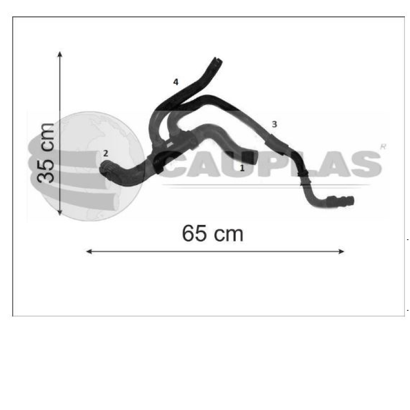 Mangueira  Inferior Radiador De Agua