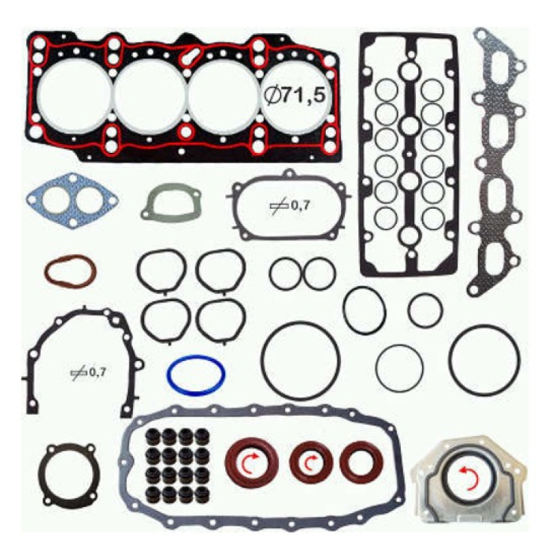 Jg Junta Mto Fiat Palio Fire 16v C/r Com Flange