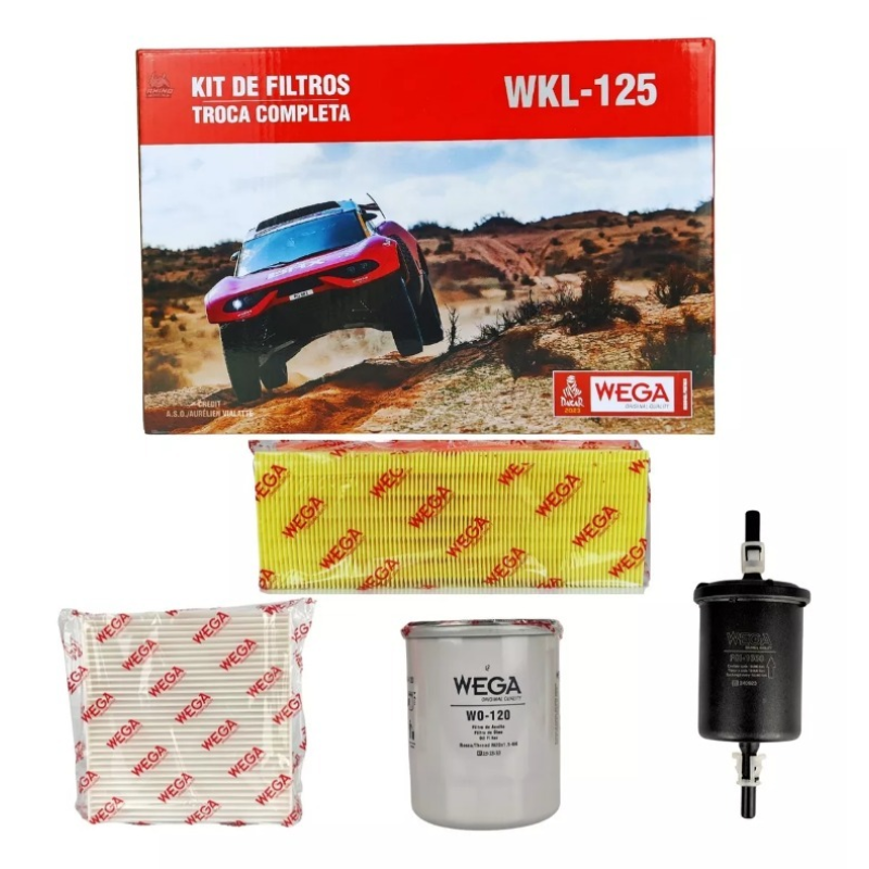 Kit Filtro Fiat Palio Uno Grand Siena Strada Fiorino 1.0 1.4 8v Evo 2013/2024