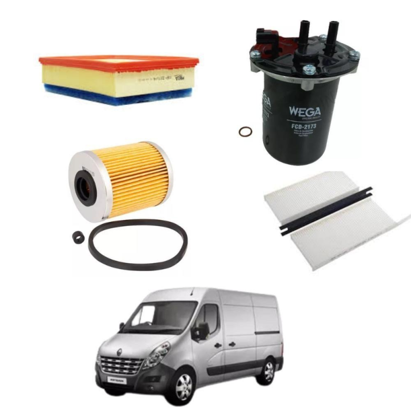 Kit Filtro Renault Master 2.3 16v 2013/2022
