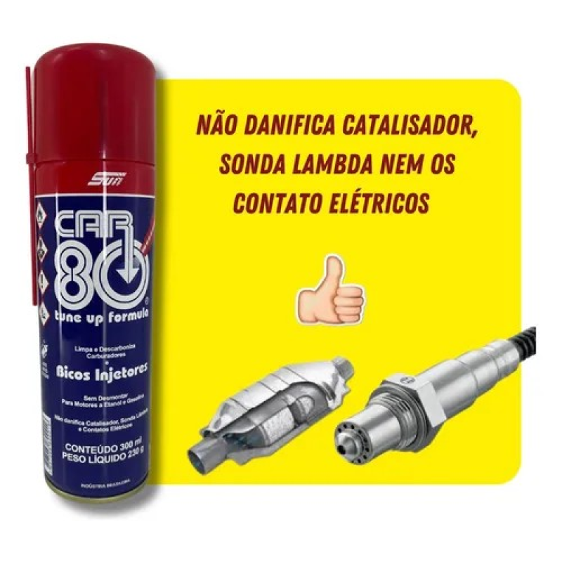 6 DESCARBONIZANTES CAR 80 LIMPA BICO E CARBURADORES ORIGINAL