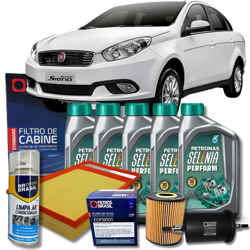 KIT REVISAO FIAT GRAND SIENA 1.6 16V E-TORQ 5W30 - MLB1858718511