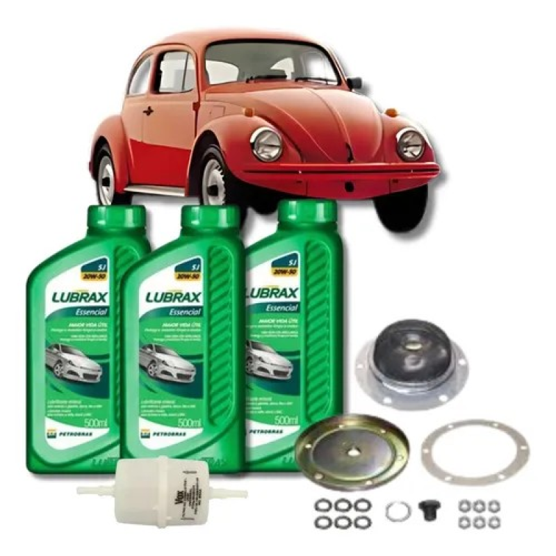 KIT REVISAO FUSCA 1300/1500/1600 CARBURACAO SIMPLES -  MLB1847793532