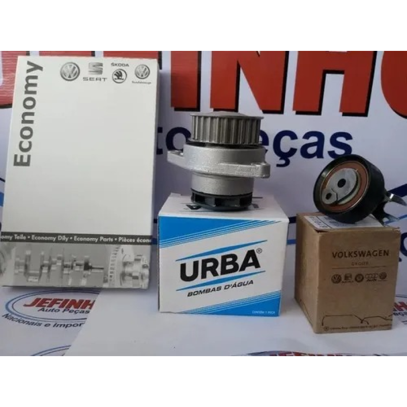 KIT CORREIA DENTADA E TENSOR BOMBA DAGUA SAVEIRO G5 1.0 1.6