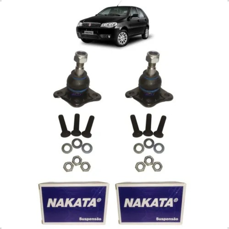 PAR PIVO SUSPENSAO FIAT NOVO UNO VIVACE ORIGINAL NAKATA MLB1951246197