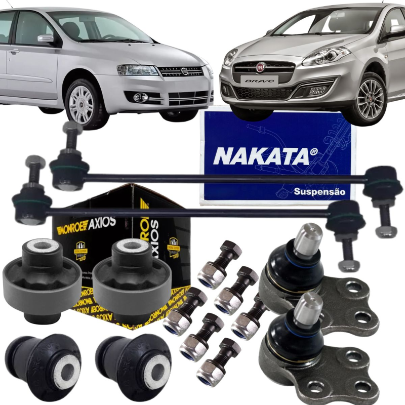 BUCHAS BALANçA BANDEJA PIVô BIELETA - FIAT STILO BRAVO