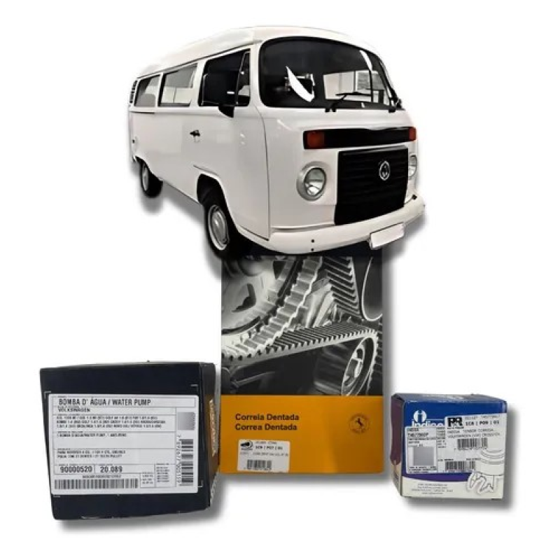 KIT CORREIA DENTADA TENSOR BOMBA AGUA GOL G3 1.0 8V