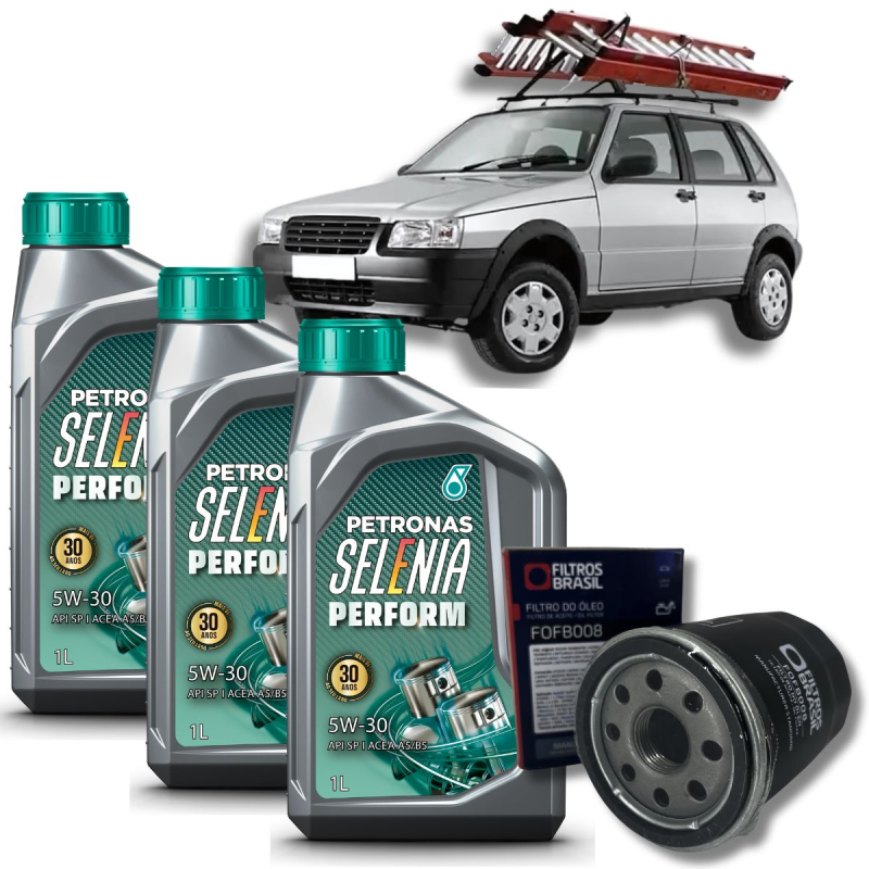 KIT REVISAO FIAT UNO MILLE FIRE/ECONOMY 5W30