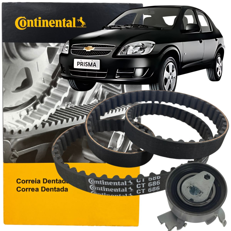 KIT CORREIA DENTADA E TENSOR ONIX/PRISMA 1.0/1.4