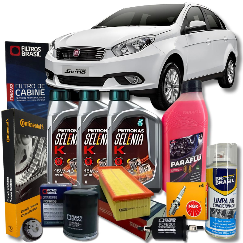 KIT REVISAO FIAT GRAND SIENA 1.4 SELENIA 15W40
