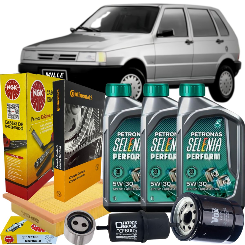 KIT REVISAO FIAT UNO MILLE FIRE ATE 2005 SELENIA 5W30