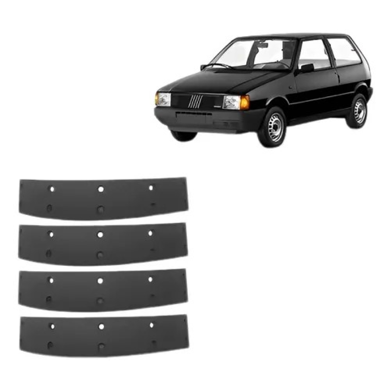 JOGO LONA FREIO TRASEIRA UNO FIORINO ELBA PREMIO FIAT 147