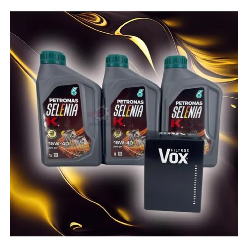 KIT TROCA DE OLEO FIAT NOVO UNO 1.4 EVO SELENIA 15W40