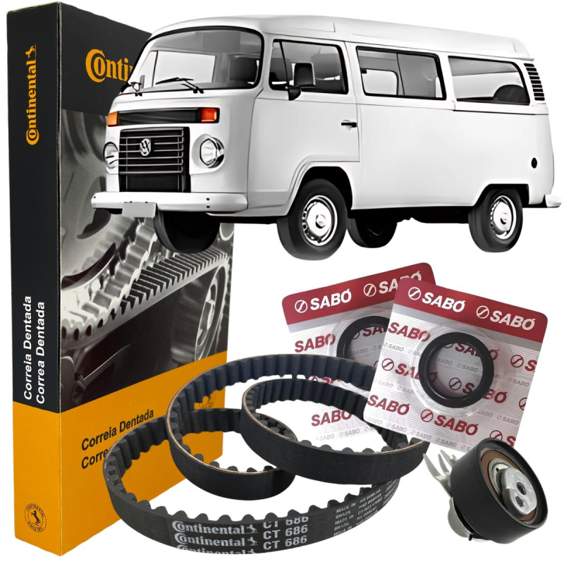 KIT CORREIA DENTADA TENSOR KOMBI 1.4 FLEX + RETENTORES 05159