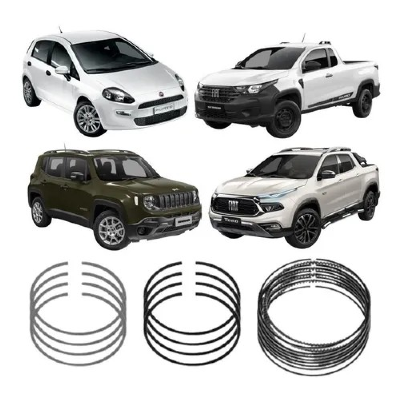 JOGO ANéIS MOTOR STD JEEP RENEGADE 1.8 16V E-TORQ METAL LEVE