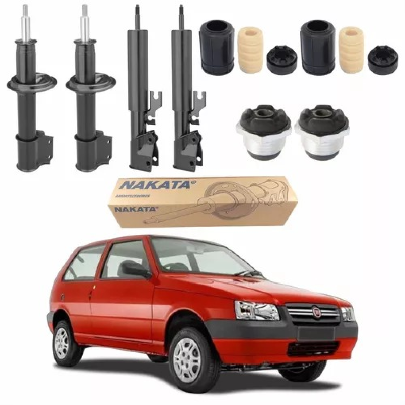 4 AMORTECEDOR UNO 2005 2006 2007 2008 2009 2010 NAKATA + KIT