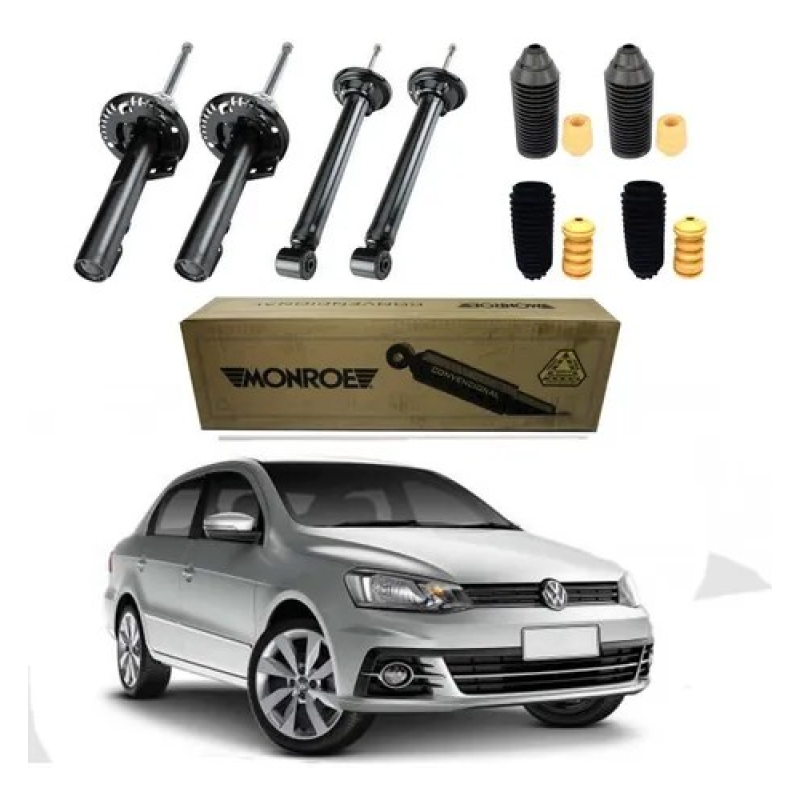 KIT 4 AMORTECEDOR MONROE ORIGINAL + KIT VOYAGE G7 2017 2018