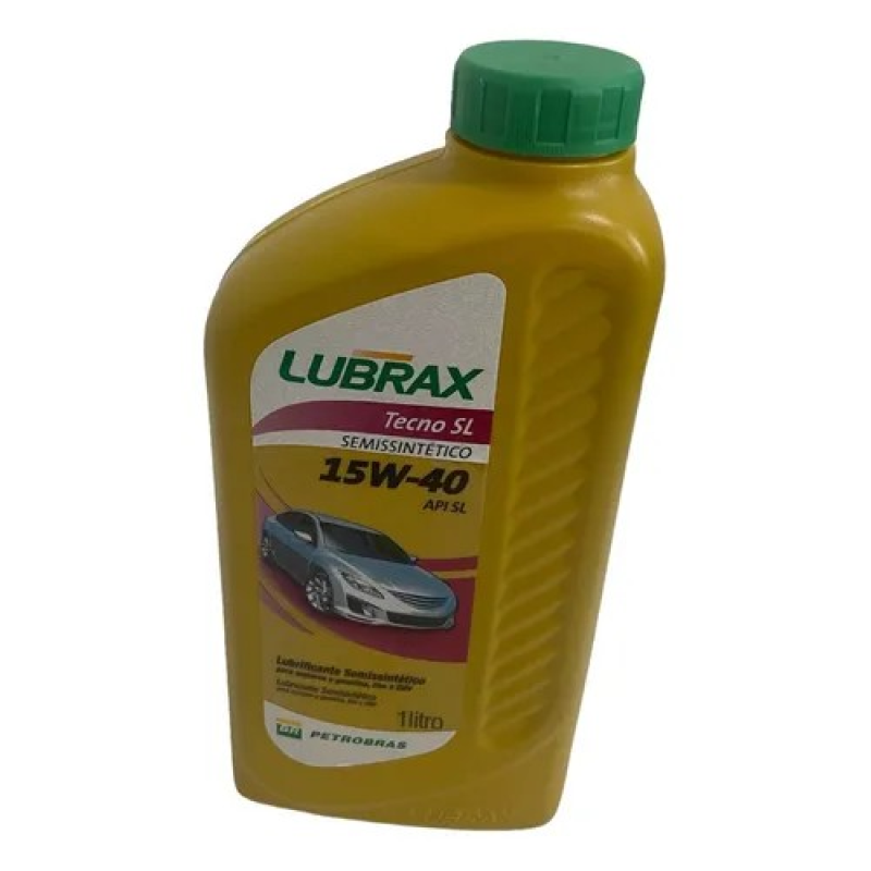 óLEO DE MOTOR LUBRAX SEMISSINTéTICO 15W-40 P/CARROS GASOLINA, ETANOL, FLEX E GNV KIT DE 4 UNIDADES X 1L = 4L