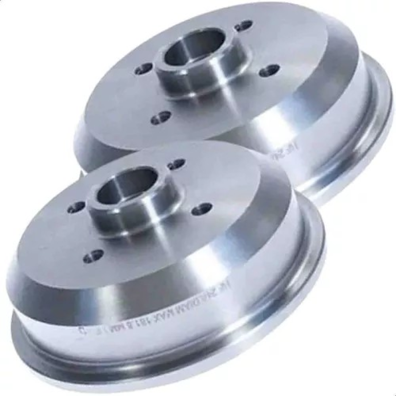 PAR 2 TAMBOR DE FREIO TRASEIRO COM CUBO CELTA PRISMA 1.0 1.4