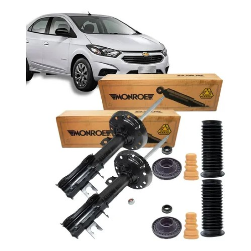 AMORTECEDOR DIANTEIRO MONROE + KIT ONIX COBALT NEW PRISMA