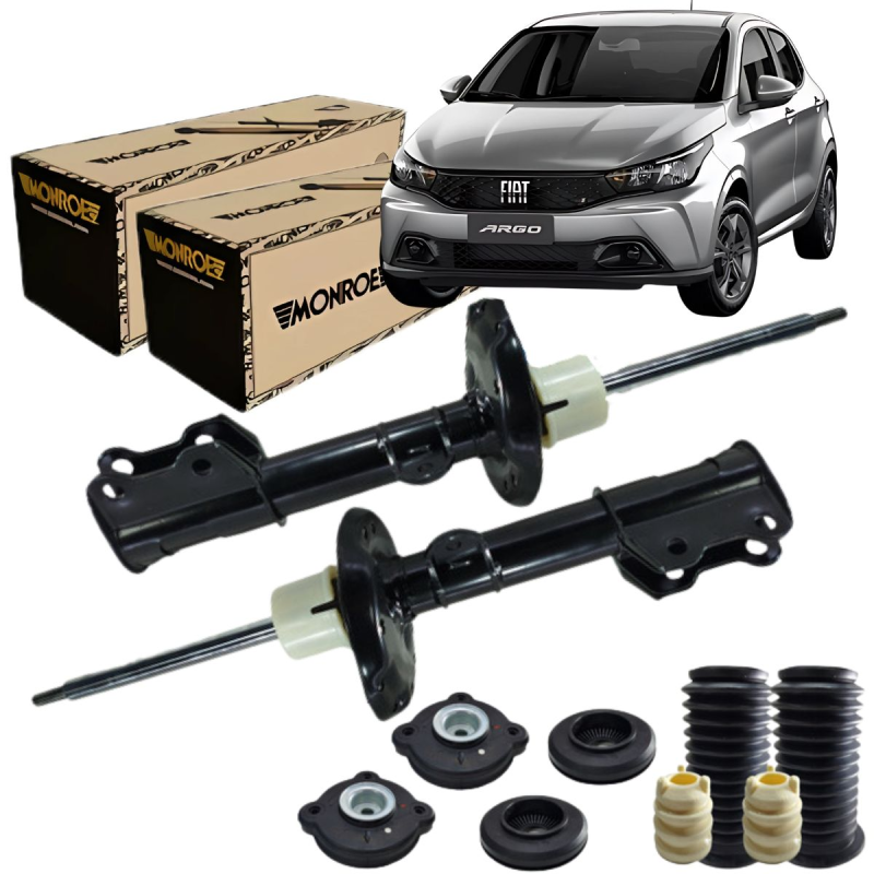 PAR AMORTECEDOR DIANTEIRO NAKATA + KIT CRONOS ARGO 2018/2020