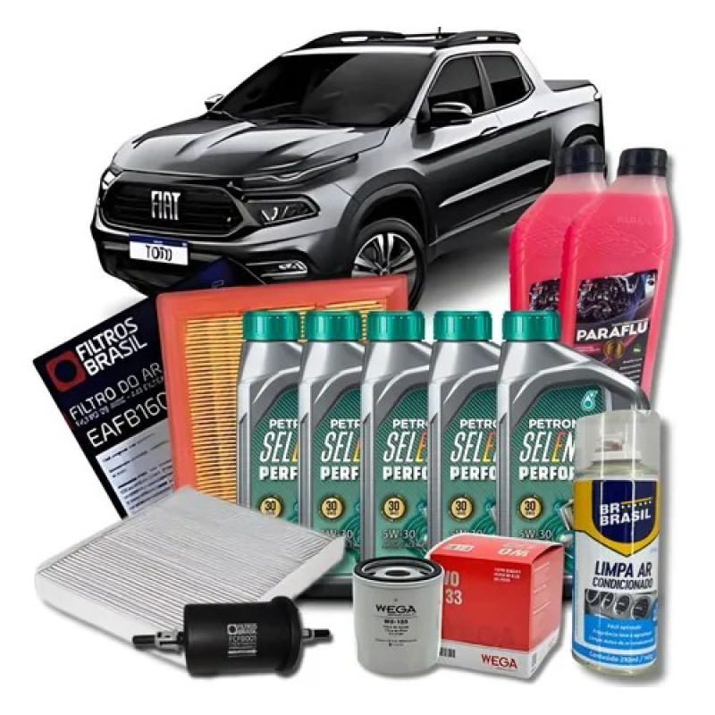 KIT REVISAO FIAT TORO 2.4 16V  + KIT HIGIENIZACAO E PARAFLU
