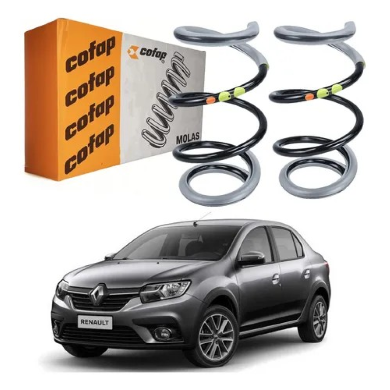 PAR MOLA ESPIRAL RENAULT LOGAN SANDERO 1.0 16V