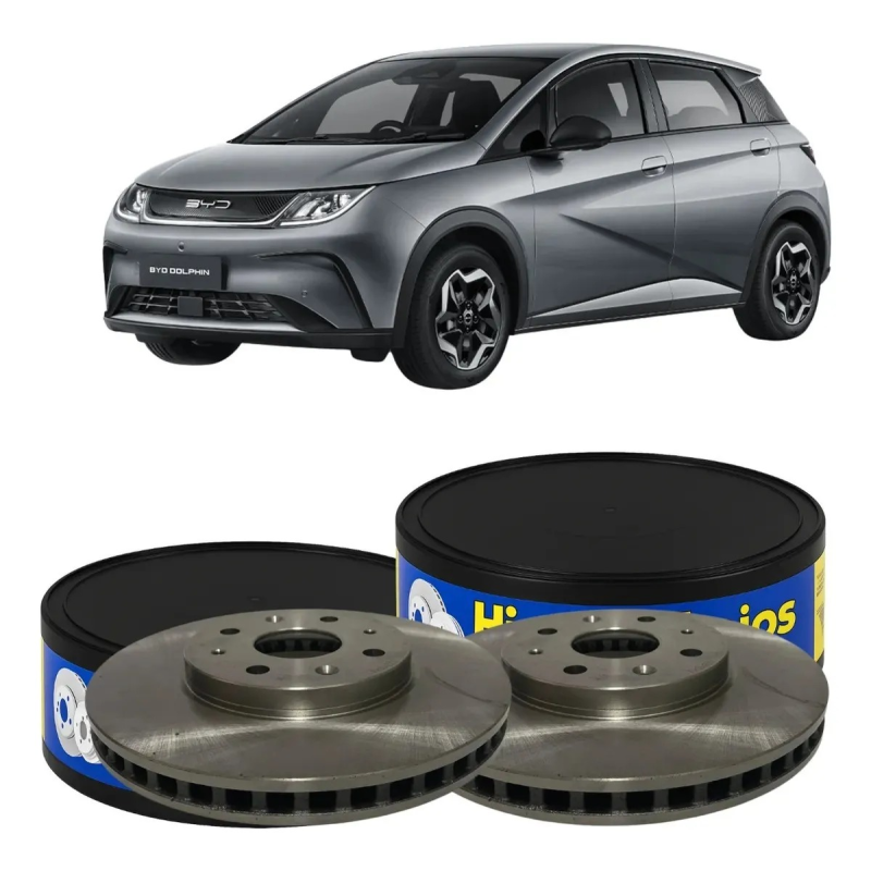PAR DISCO DE FREIO DIANTEIRO VENTILADO PARA BYD DOLPHIN