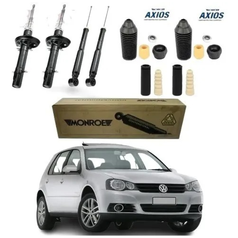 KIT 4 AMORTECEDOR GOLF SPORTLINE 2008 2009 2010