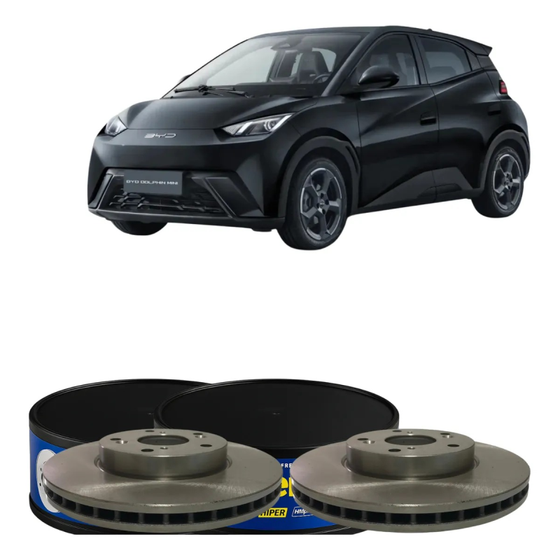 PAR DISCO DE FREIO DIANTEIRO VENTILADO PARA BYD DOLPHIN MINI